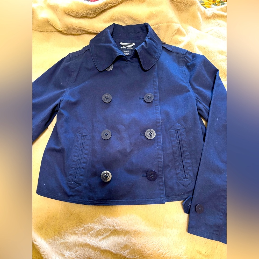 Ralph Lauren cotton lined pea coat kids 8-10